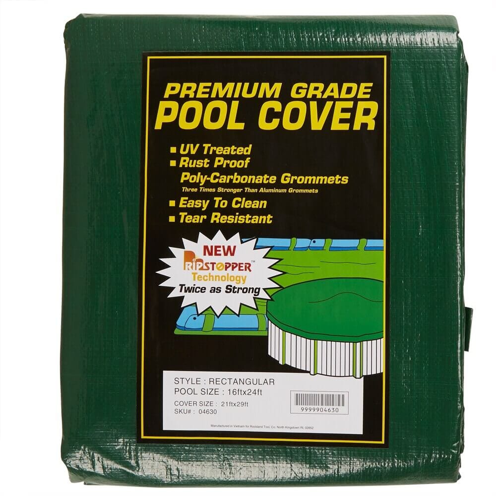 Premium Grade Rectangular Winter Pool Cover, 21' x 29'