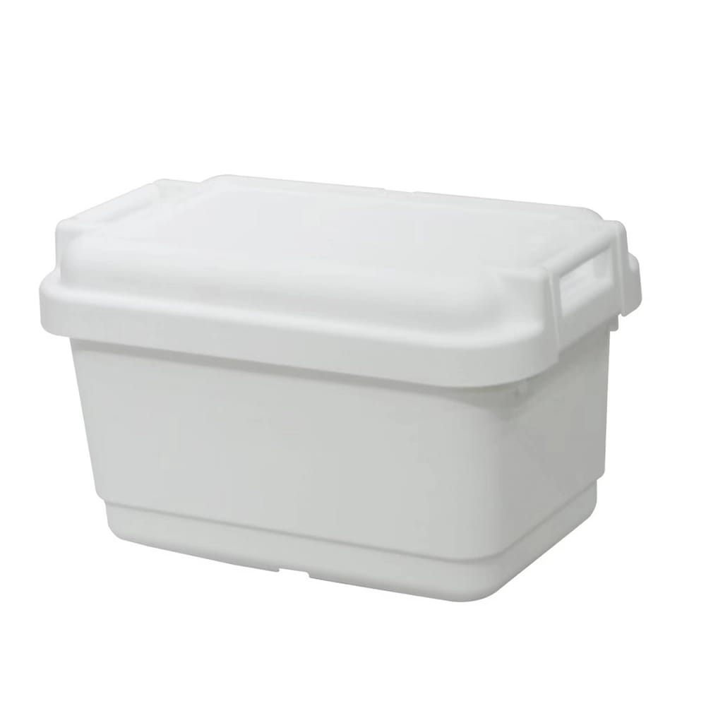 JEJ Astage 14 Gallon Heavy-Duty Sturdy Tote Box, White