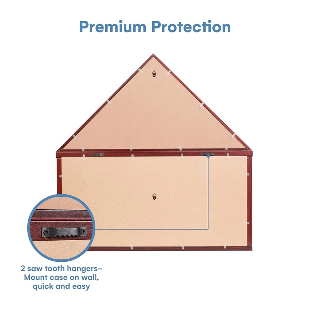 Winbold Large Flag Display Case, Mahogany