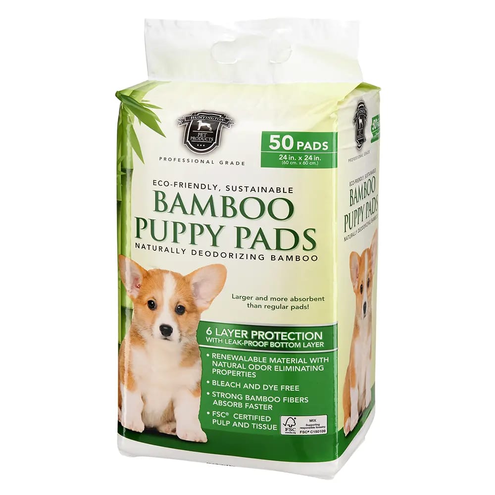 Huntington Bamboo Puppy Pad, 24" x 24", 50 ct.