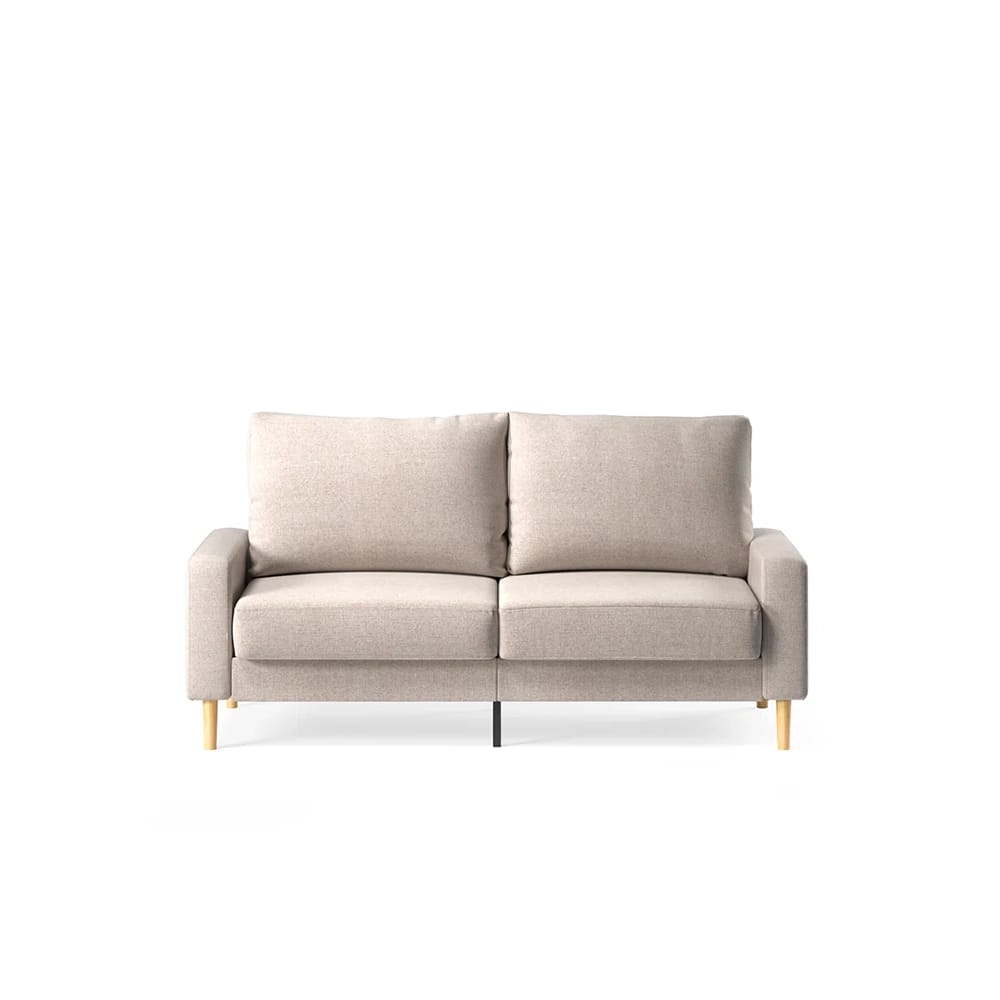 Zinus Colton Upholstered Loveseat, Beige