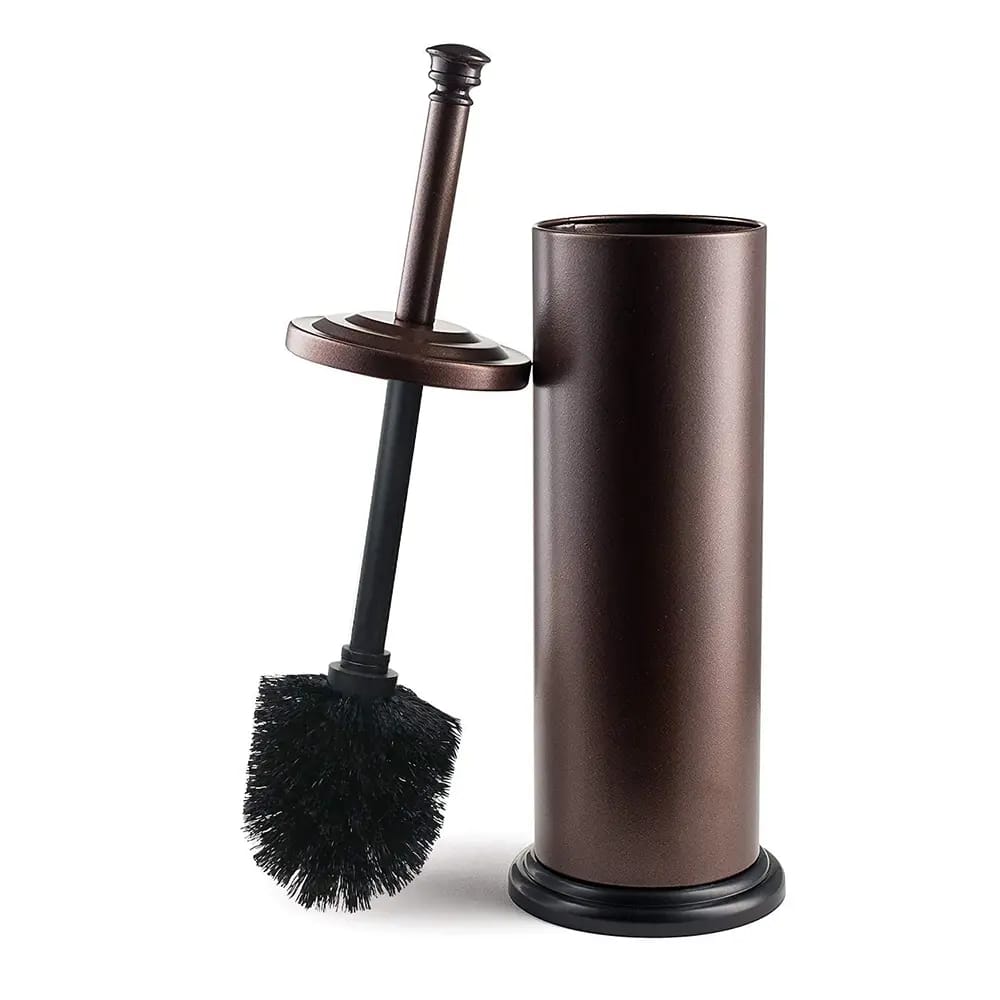 Estilo Toilet Brush and Holder, Bronze
