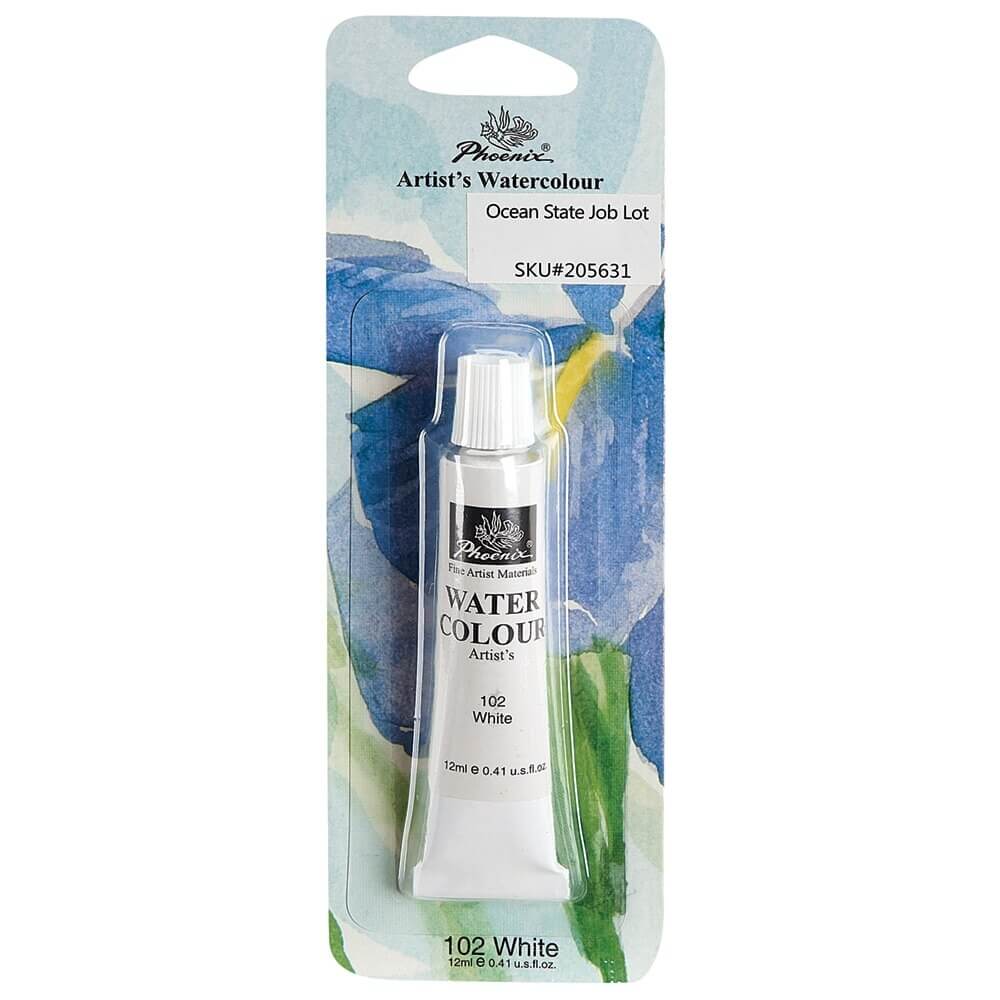 Phoenix Artist's Watercolour Paint, White, 12 ml