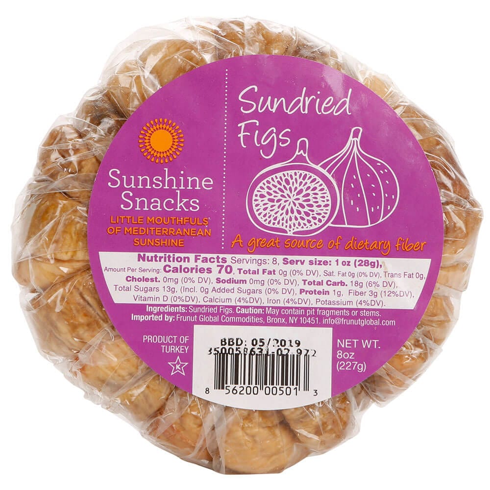Sunshine Snacks Sun Dried Figs, 8 oz