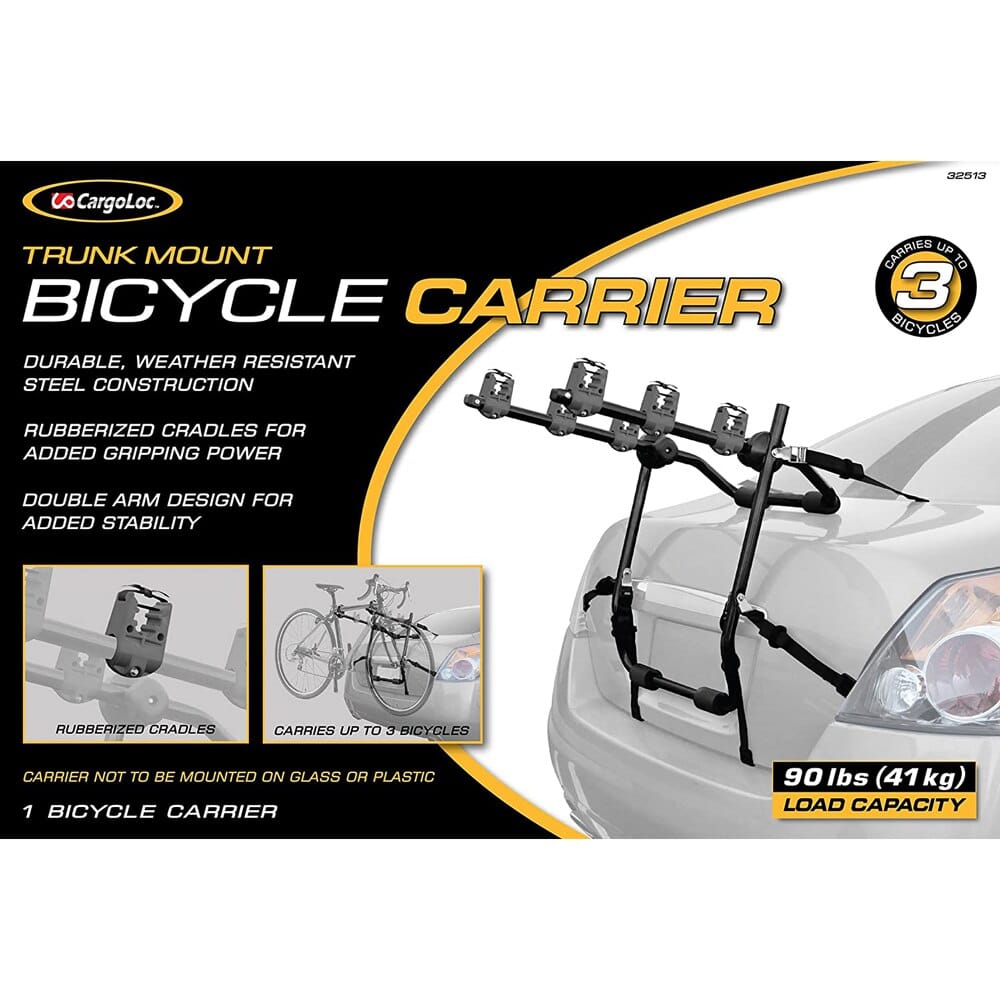 CargoLoc Trunk Mount 3-Bicycle Carrier