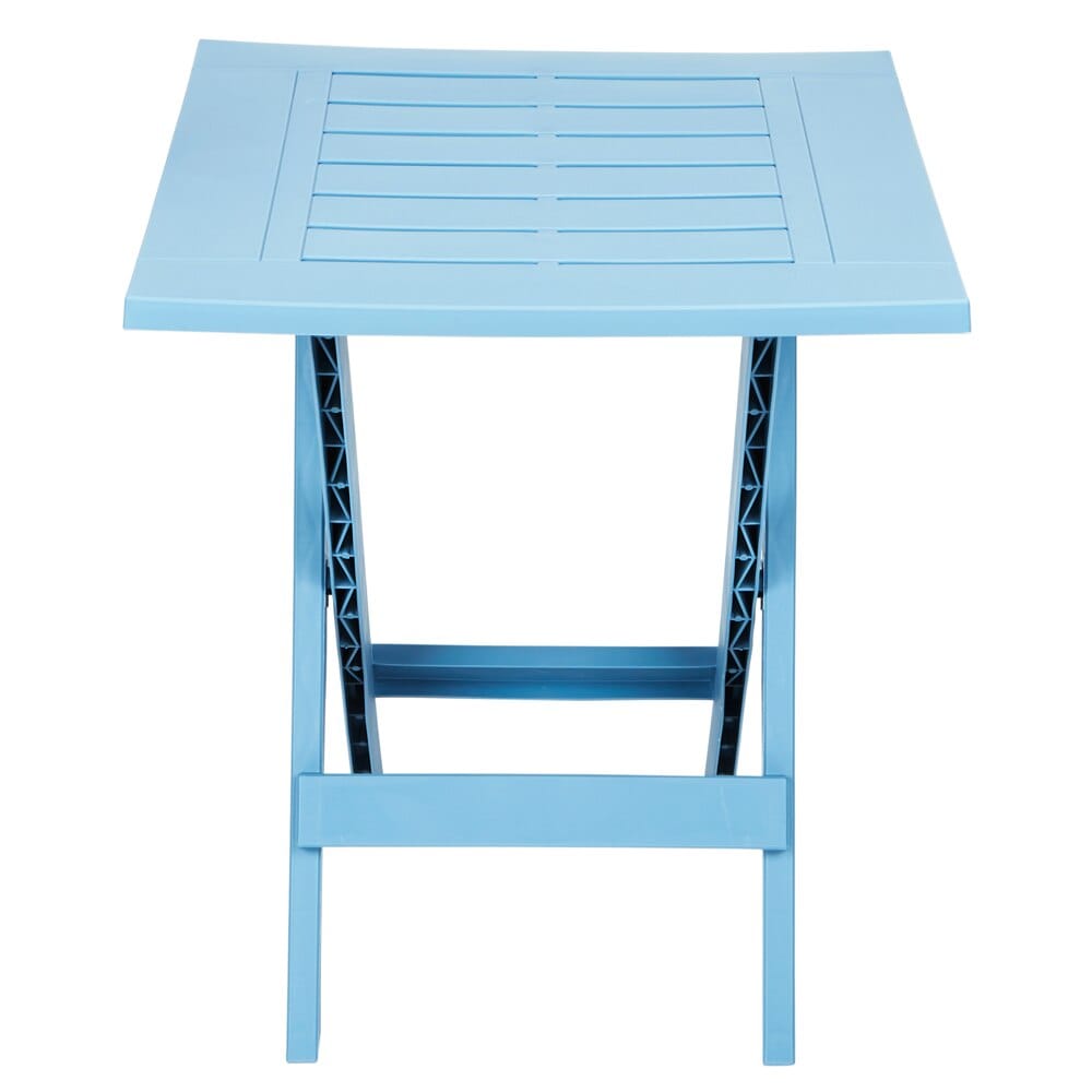 Gracious Living Folding Side Table, Blue