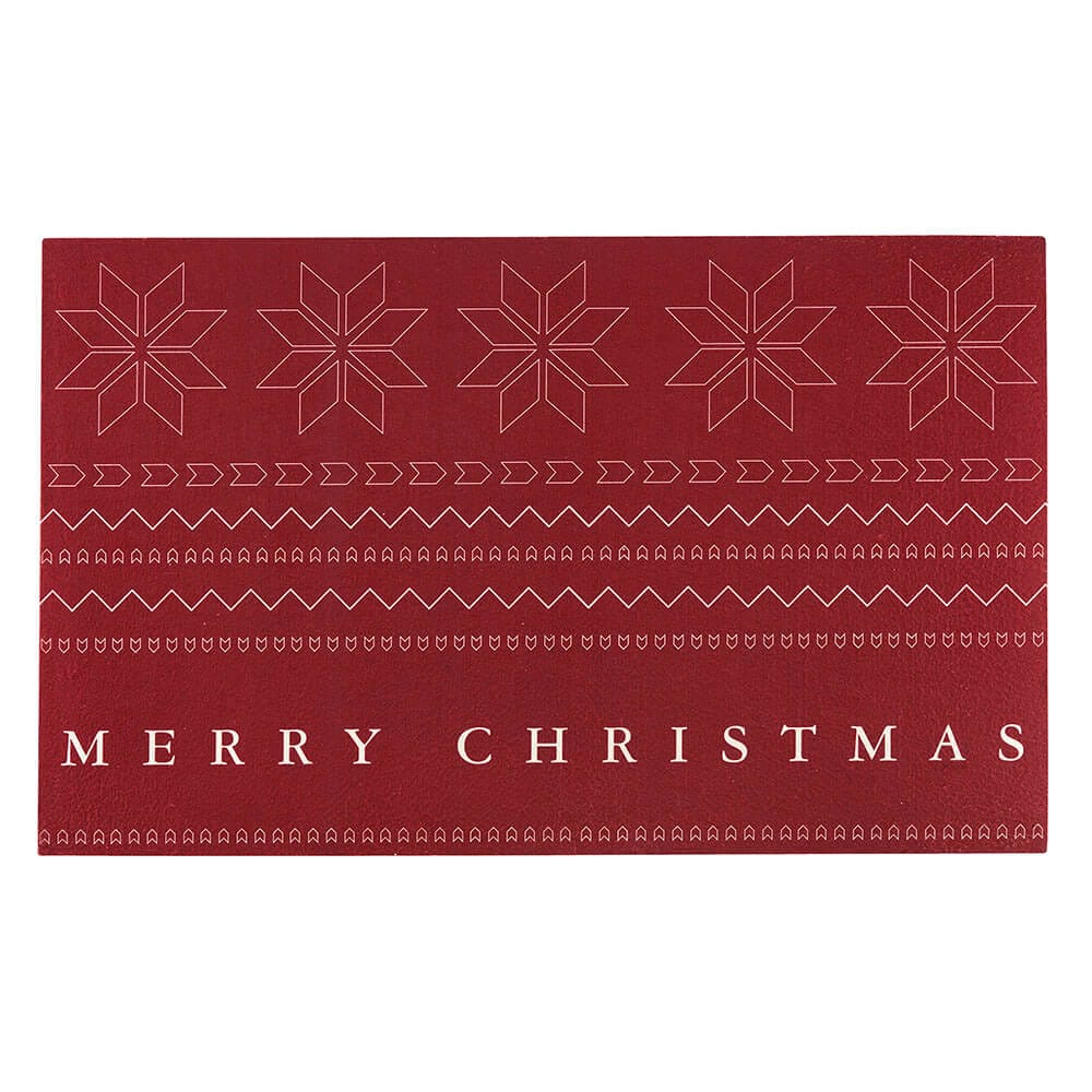 18"x30" Christmas Rubber Printed Mat