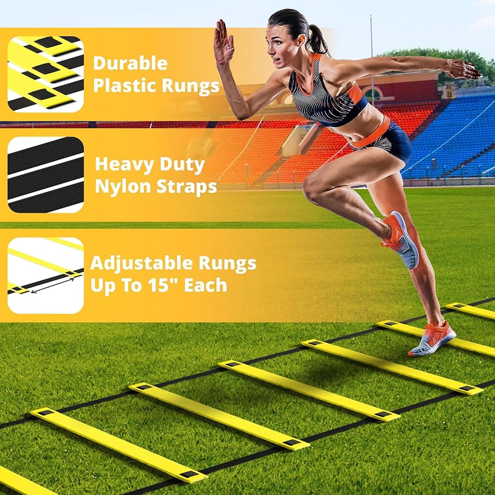 Yes4All Ultimate Agility Ladder Speed Training Equipment Set