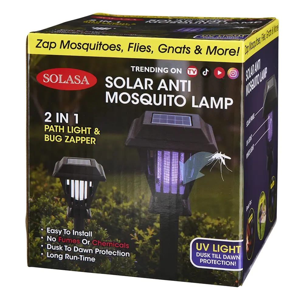 Solasa 2-In-1 Solar Stake Path Light & Bug Zapper