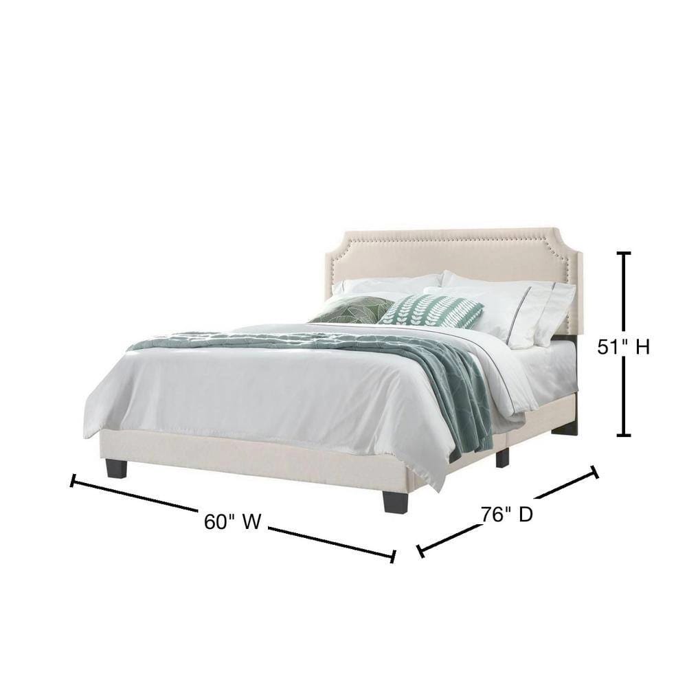 Belle Isle Furniture Regal Linen Linen, Full, Beige