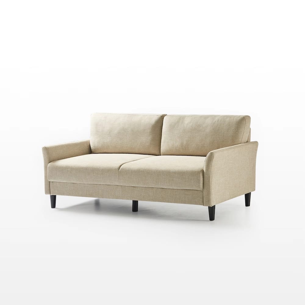 Zinus Jackie 2-Seat Upholstered Sofa, Beige