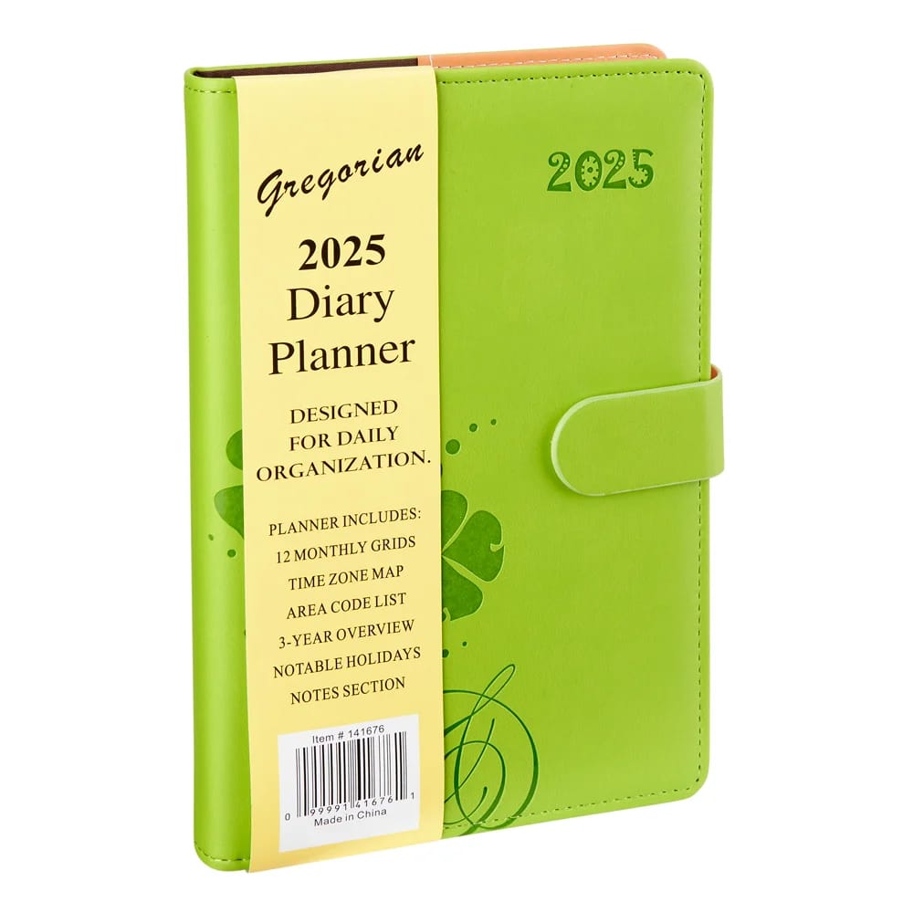 2025 Gregorian Diary Planner, 8.5"