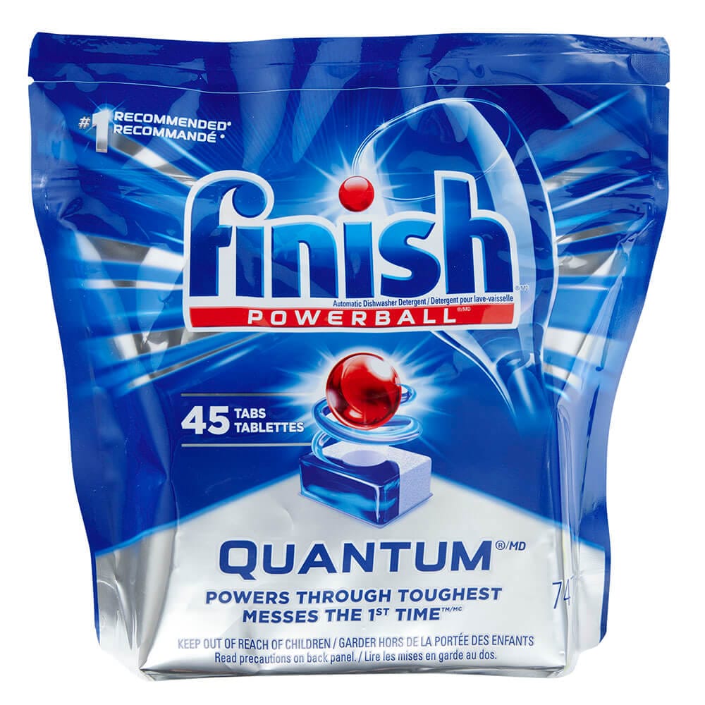 Finish Powerball Quantum Automatic Dishwasher Tabs, 45 Count