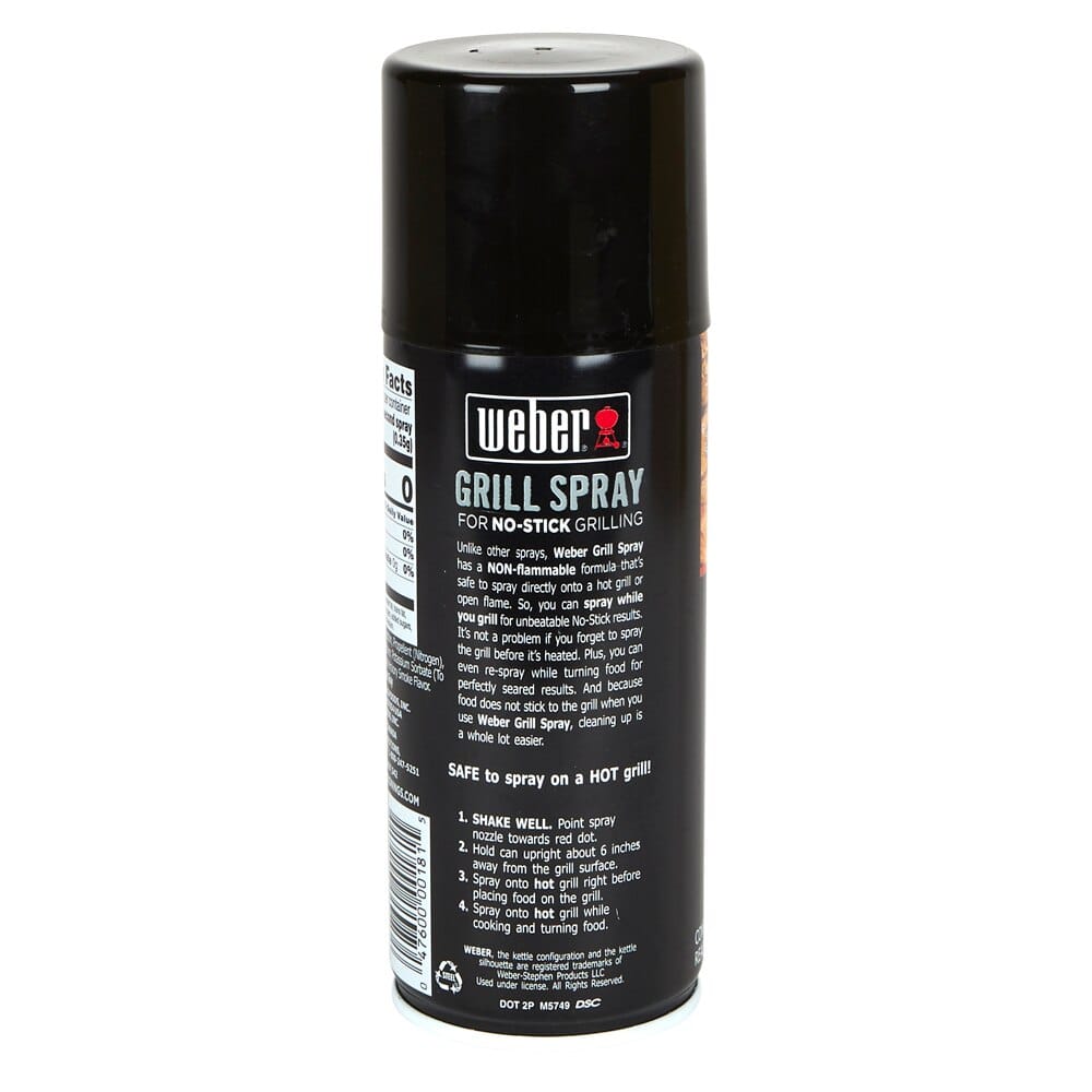 Weber Grill and Spray for No-Stick Grilling, 6 oz