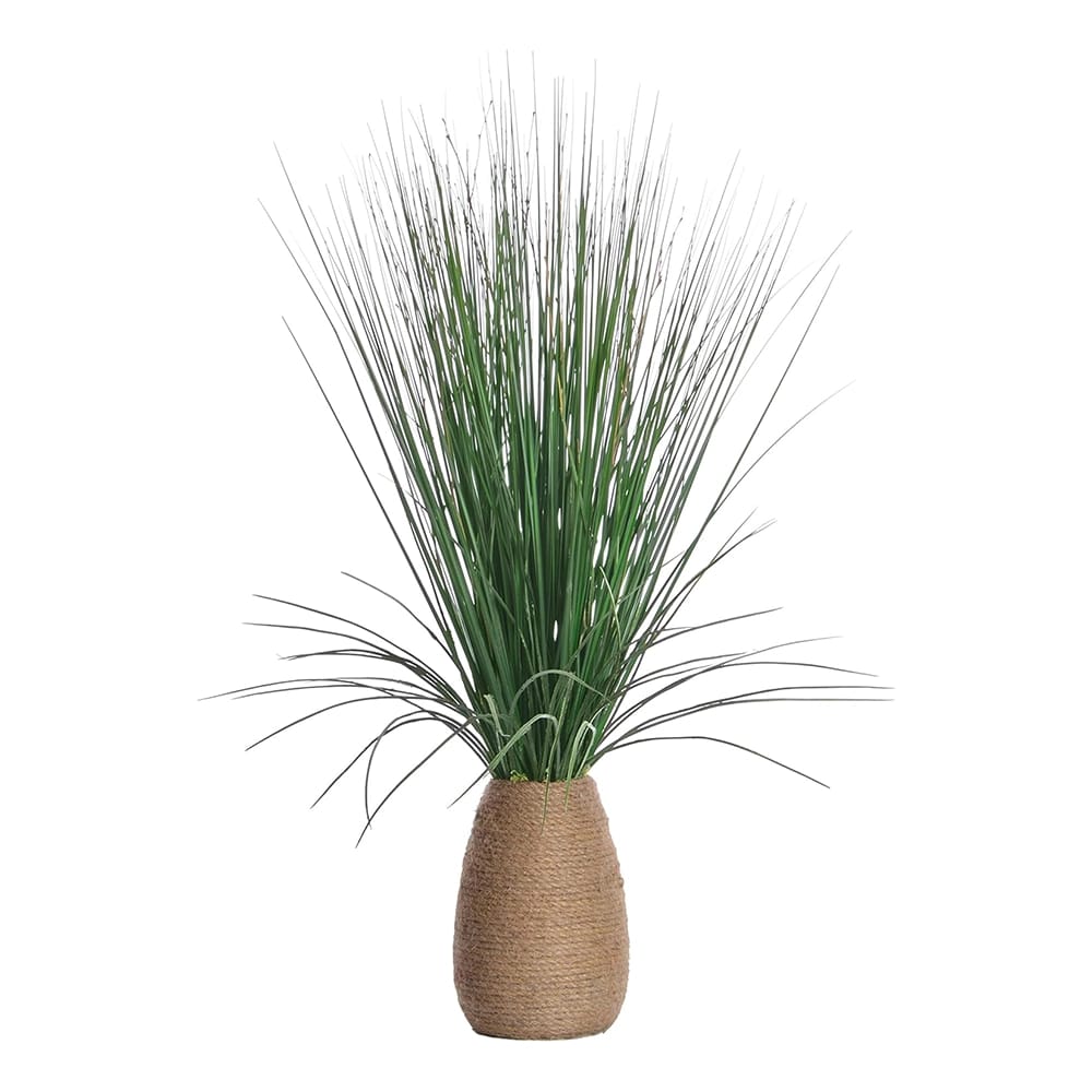 Vintage Home 29" Tall Grass with Twigs in Hemp Rope Container, 2 Count