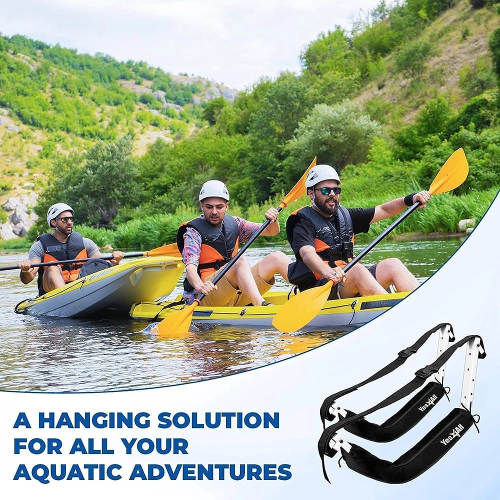 Yes4All Heavy Duty Kayak Storage Hooks, 4ct