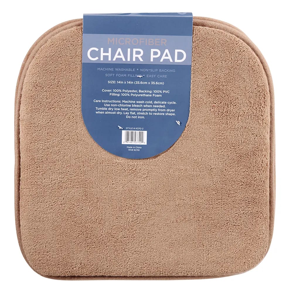 Microfiber Chair Pad, Set of 2