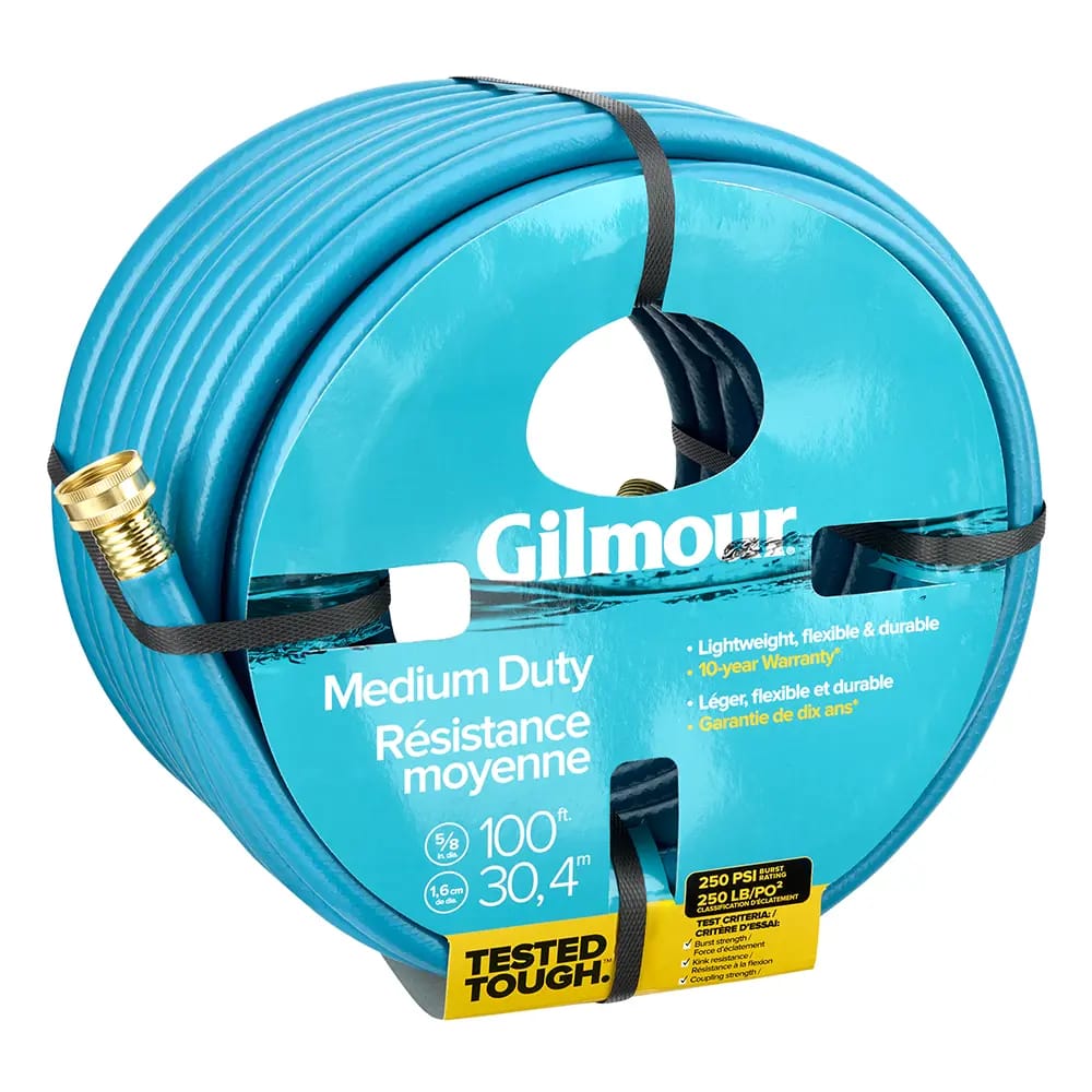 Gilmour Medium Duty Hose, 5/8", 100ft