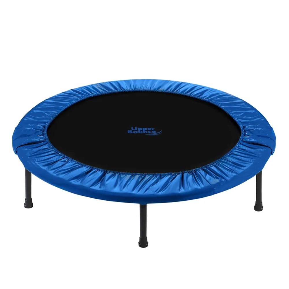 Machrus Upper Bounce Mini Double-Fold Rebounder Fitness Trampoline, Blue, 36"