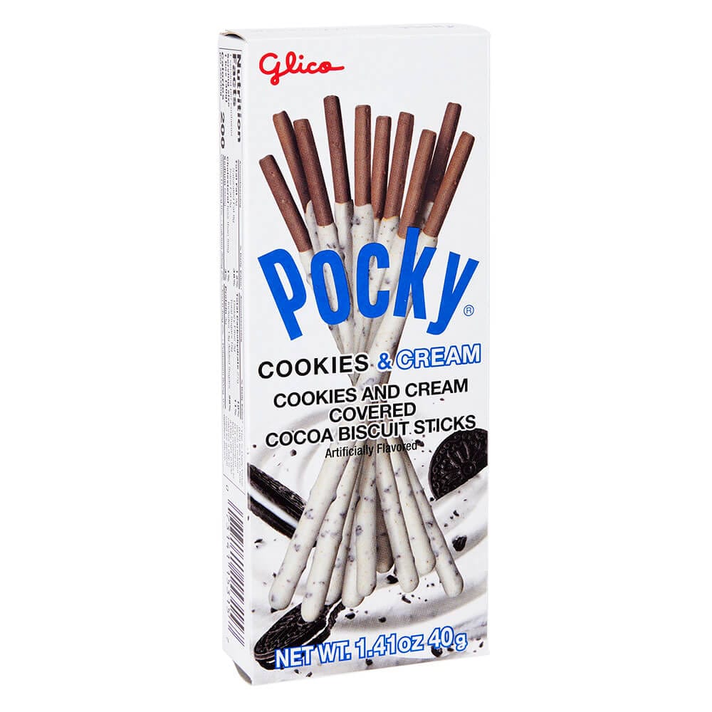 Pocky Cookies and Cream Covered Biscuit Sticks, 1.4 oz