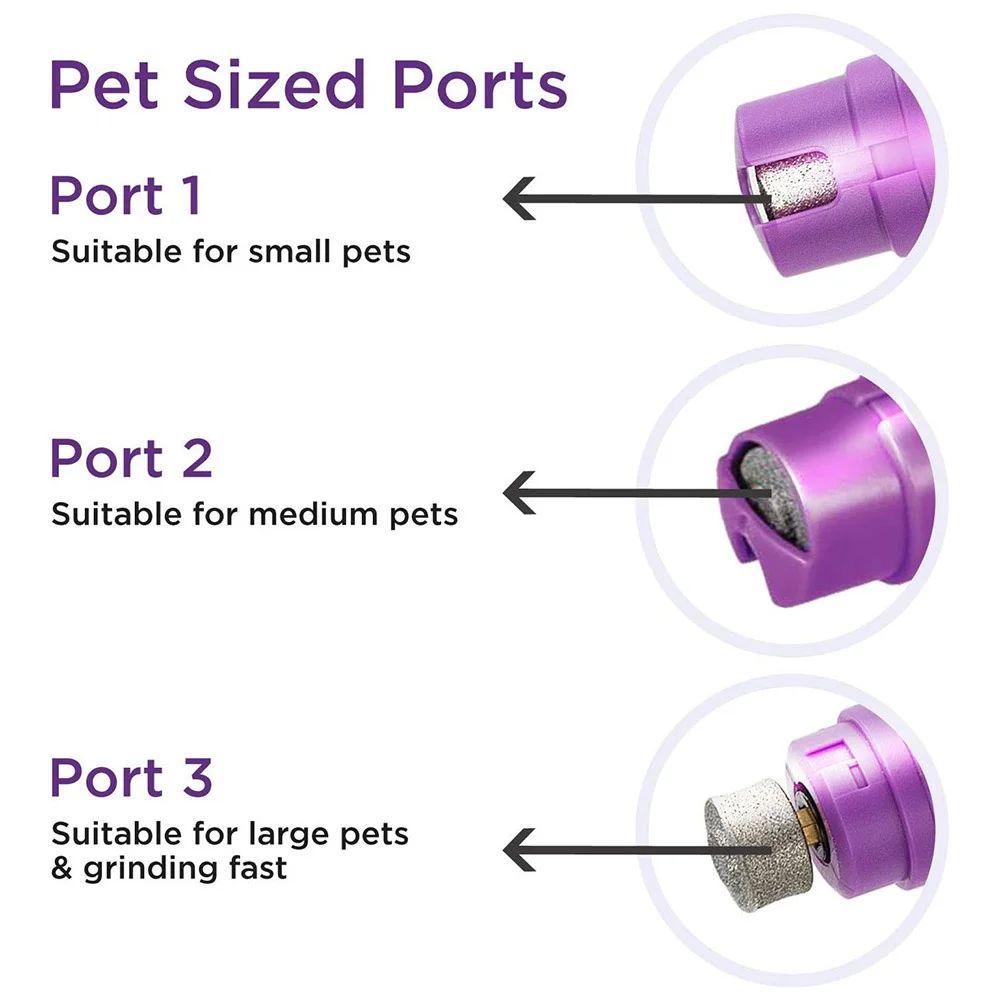 Hertzko Electric Pet Nail Grinder, Purple