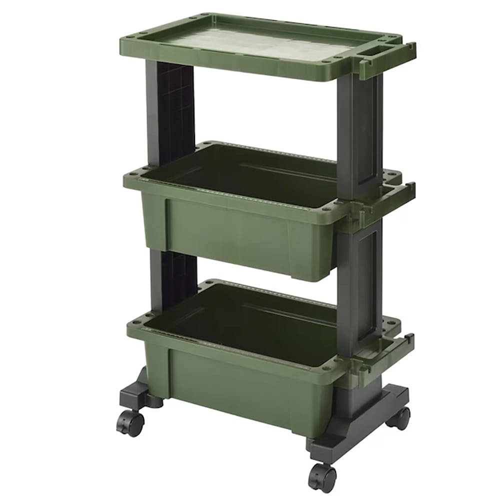 JEJ Astage 29.75" Bin Utility Cart, Green