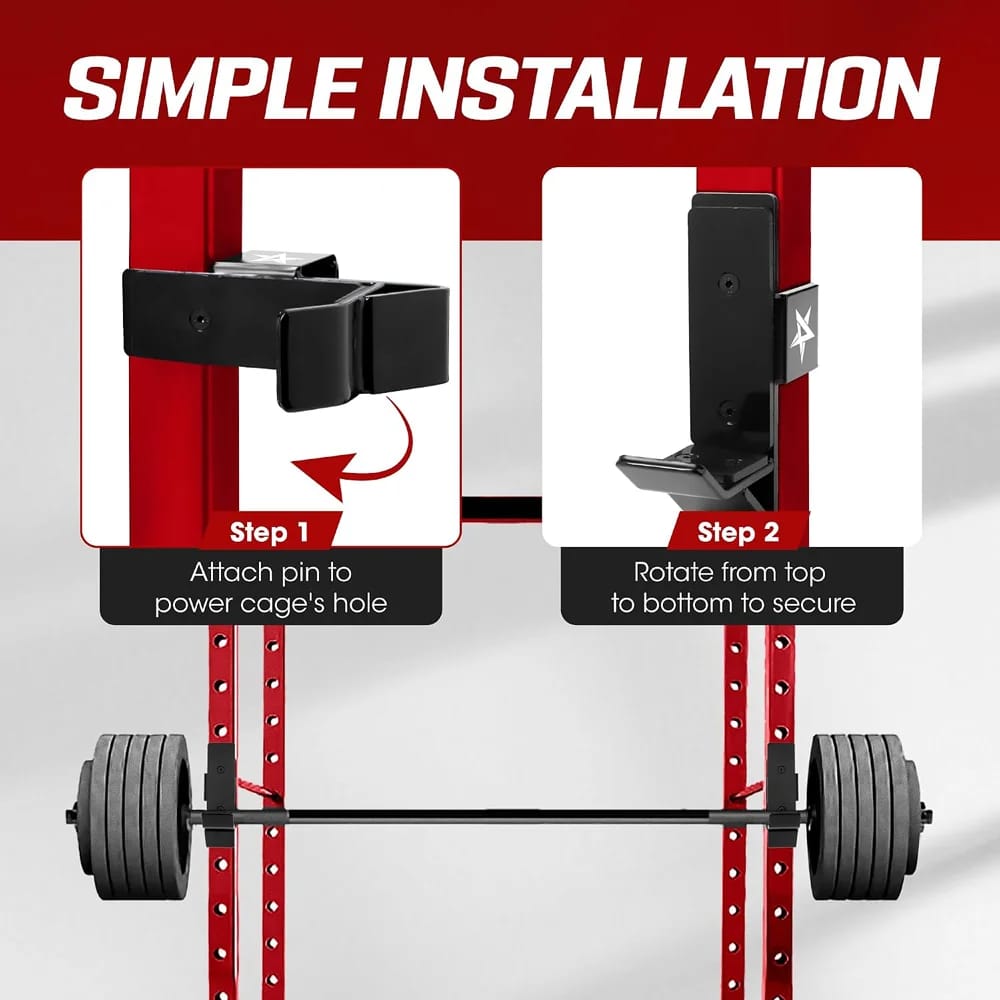 Yes4All Olympic Weight J-Hook Plate Holder Attachment, 2-Piece