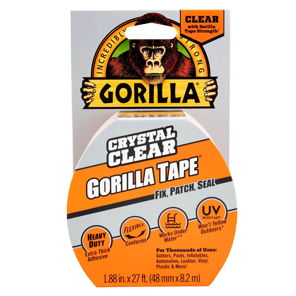 Crystal Clear Gorilla Tape, 27'