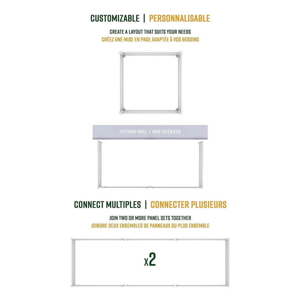 Vita Garden Fence Panels, Set of 4