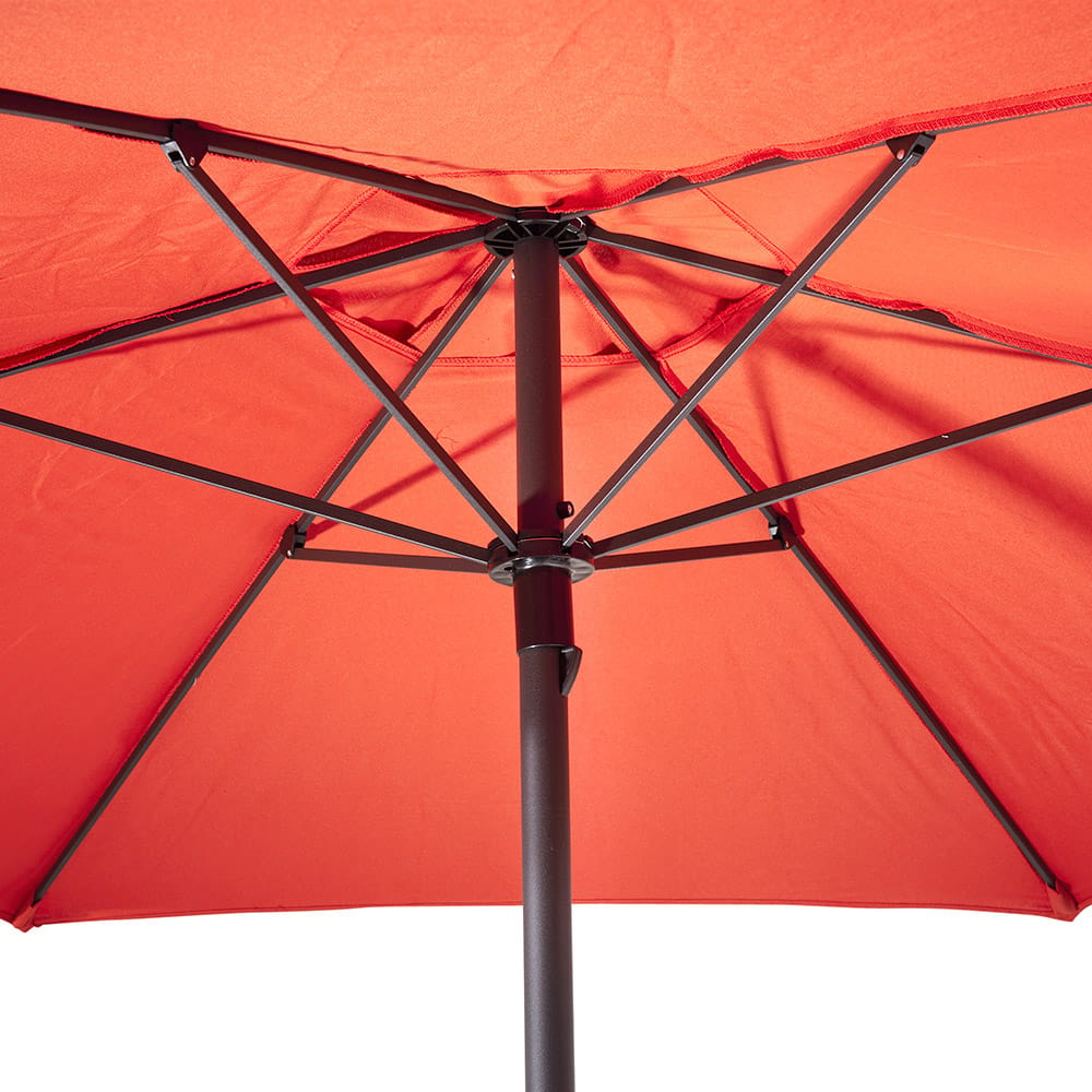7.5' Push-Up Lift Market Umbrella, Red