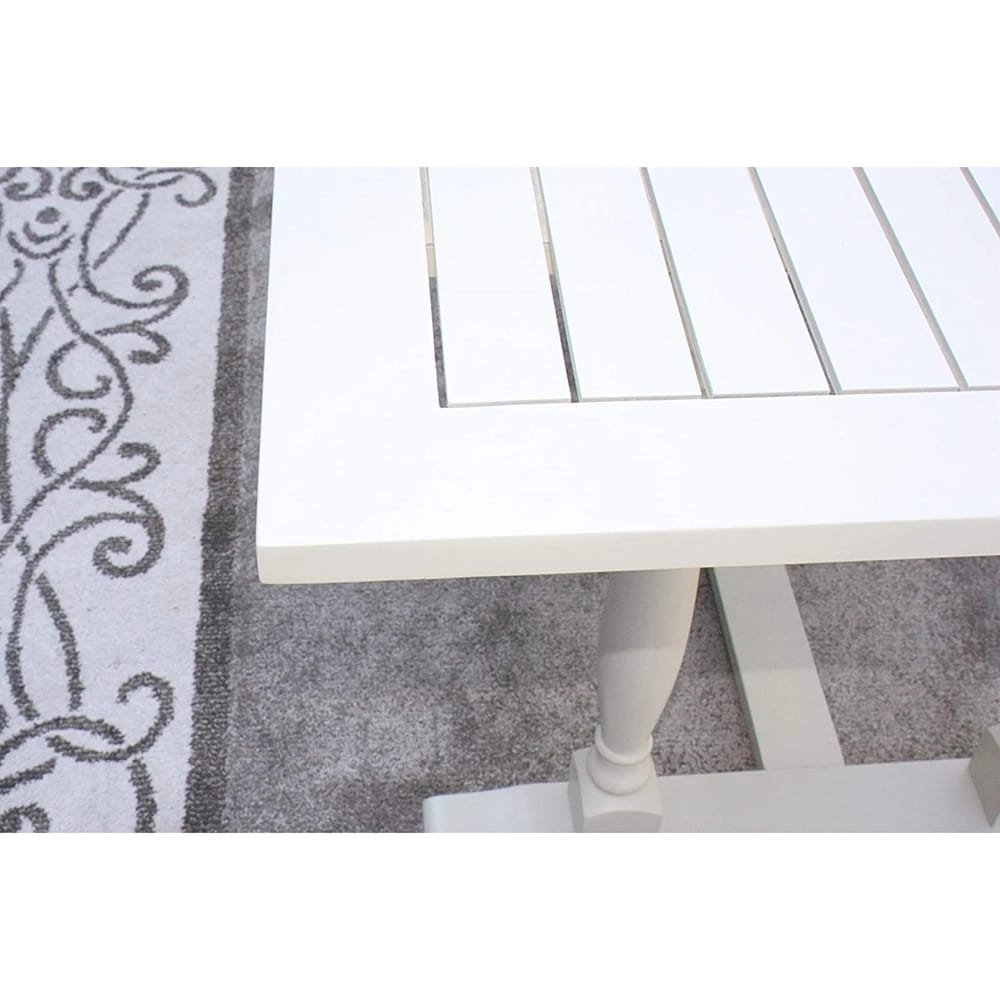 Acacia Rectangle Dining Table, Light Gray, 73" x 36" x 29"