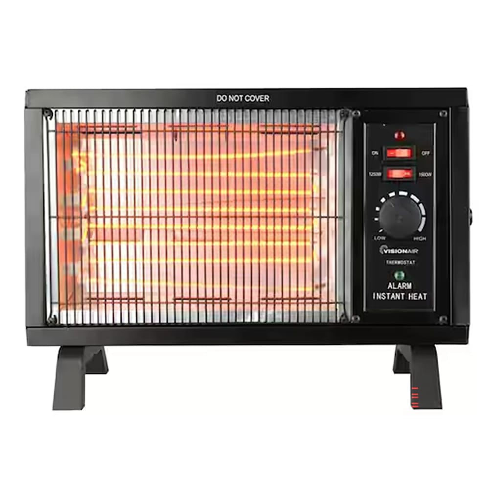Radiant Electric Space Heater, Black