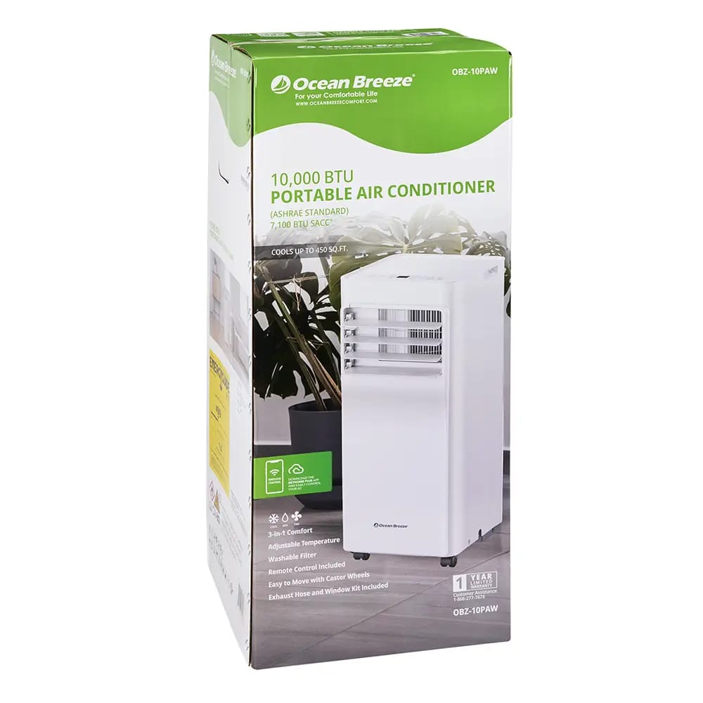 Ocean Breeze 10,000 BTU Portable Air Conditioner