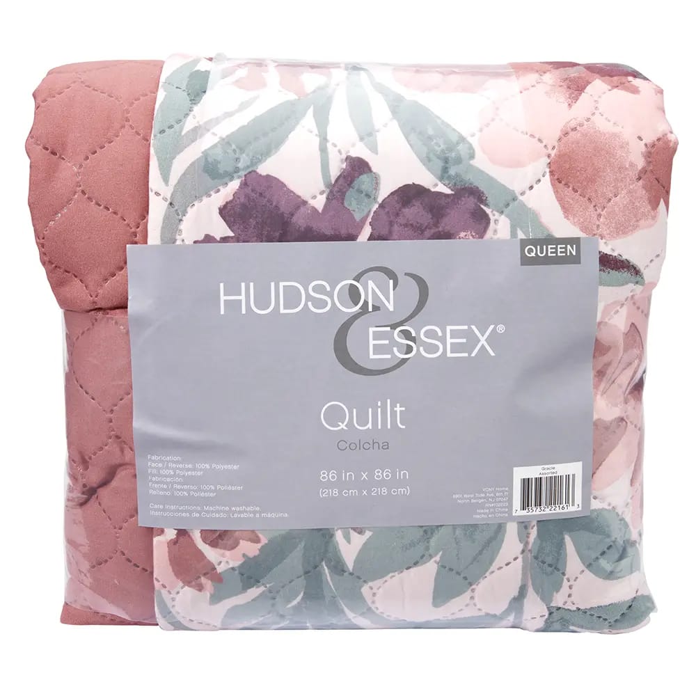 Hudson & Essex Printed Queen Quilt