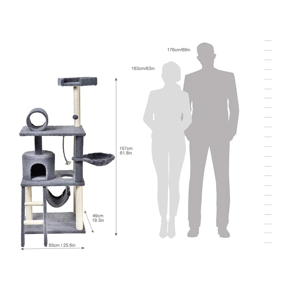 Multi-Level Cat Tree, Gray/Beige