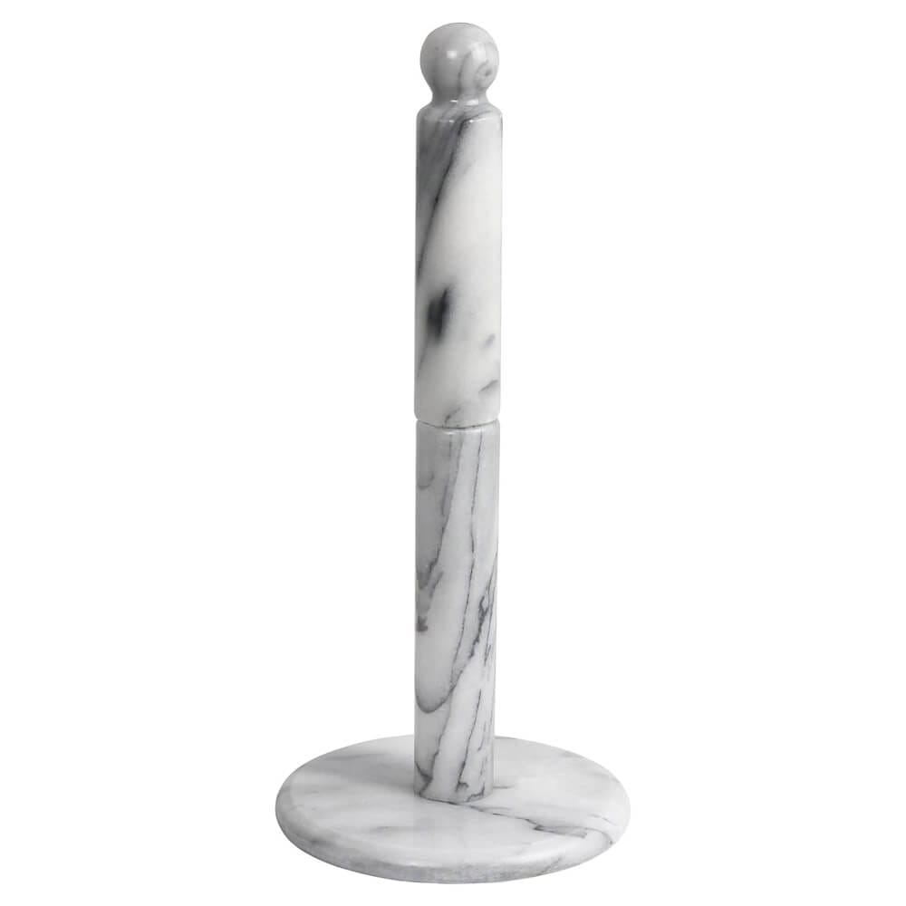 Greenco Hand-Crafted Paper Towel Holder, White Marble