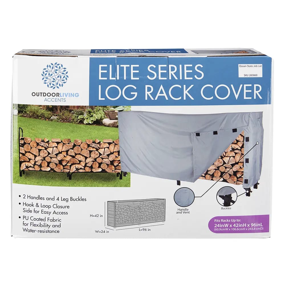 Outdoor Living Accents Elite Series Log Rack Cover, 96"