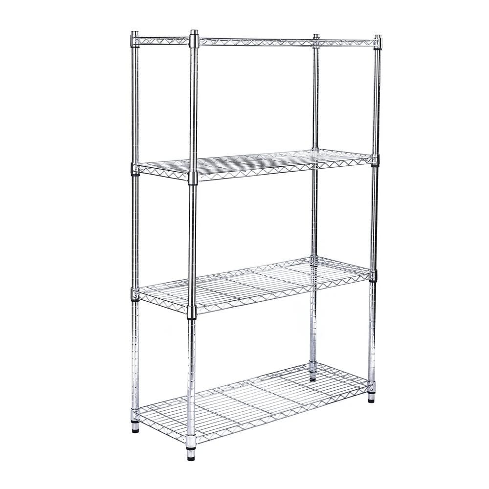 4-Tier Heavy-Duty Wire Shelving