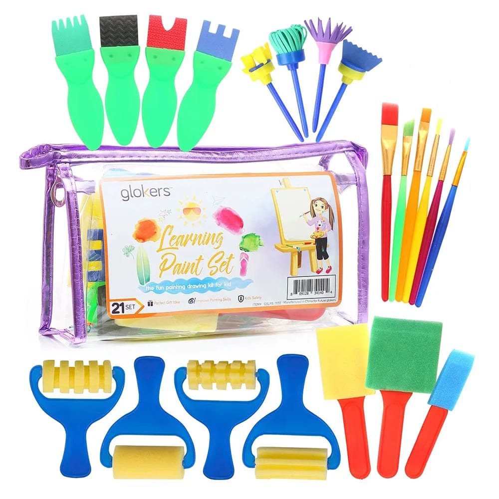 Glokers Learning Paint Set, 21-Piece Set