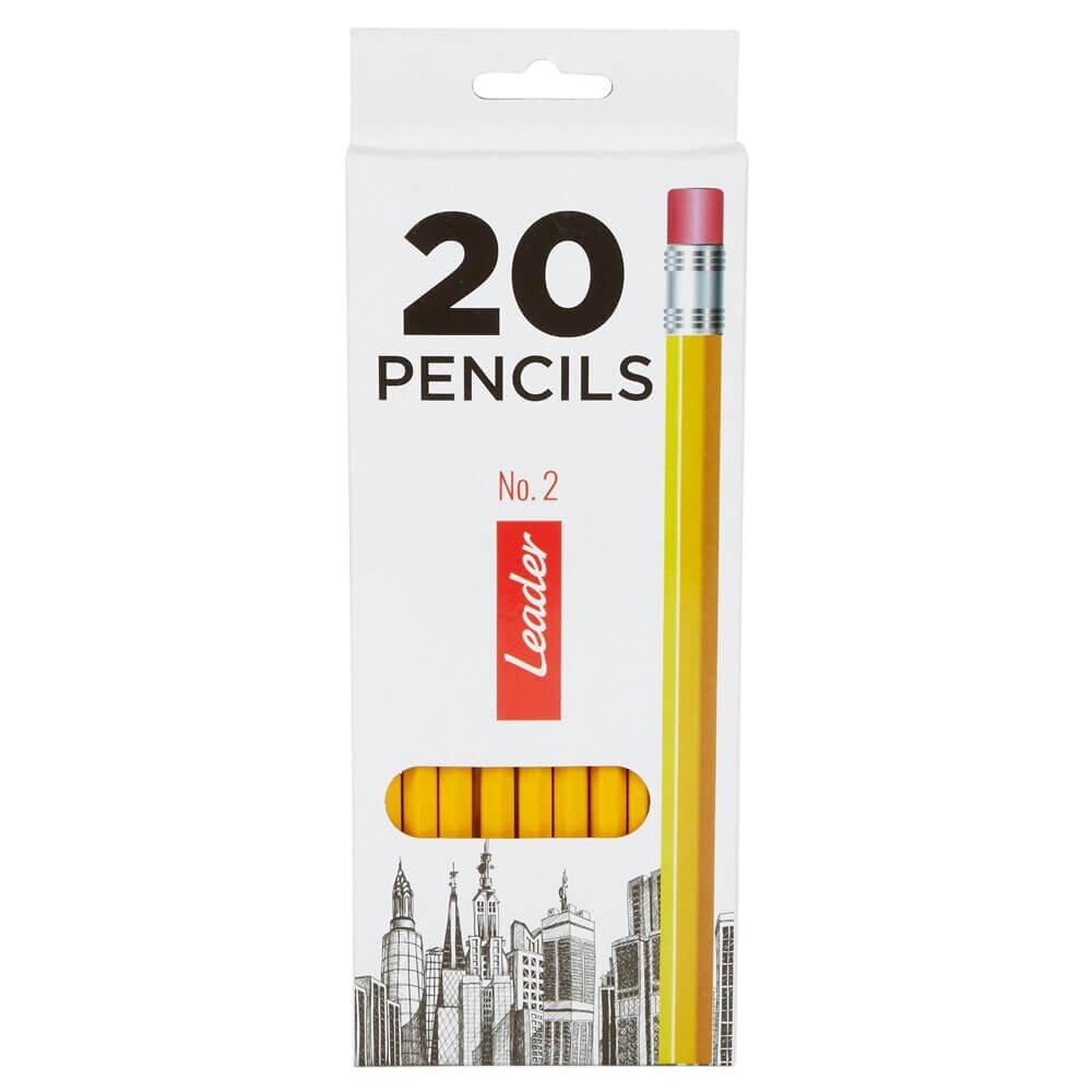 Leader No.2 Pencils, 20-Count