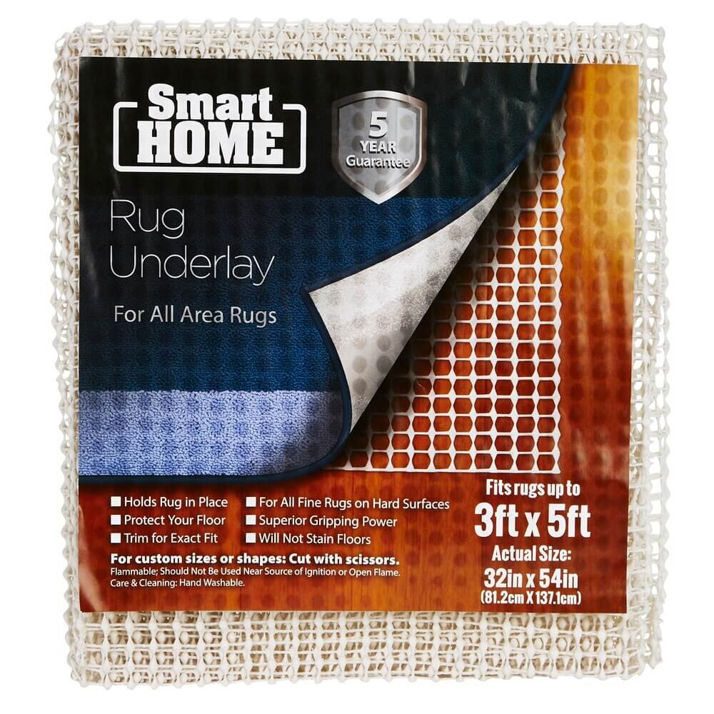 Smart Home Rug Underlay, Fits Up to 3' x 5'