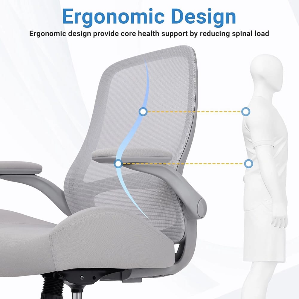 HYLONE Ergonomic Office Chair, Gray