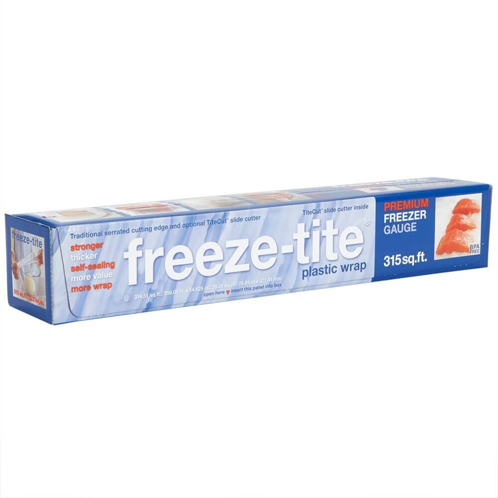 freeze-tite Premium Freezer Gauge Plastic Wrap, 315 Sq ft