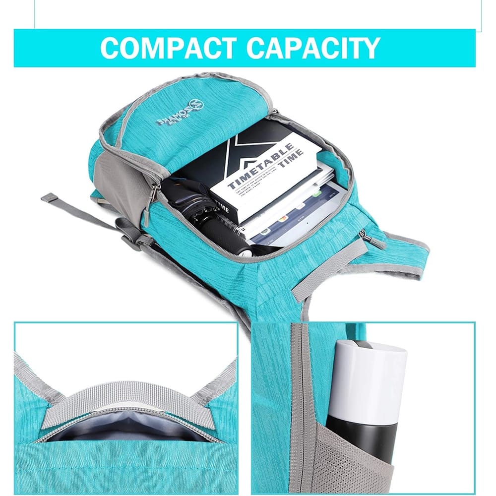 ZOMAKE Ultra Lightweight Packable Backpack, 18L, Aqua