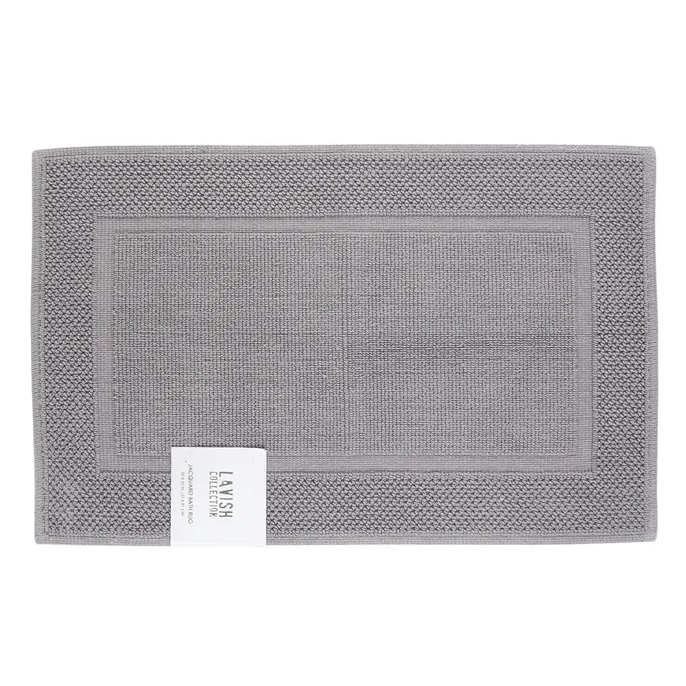 Jacquard Cotton Bath Rug, 32"