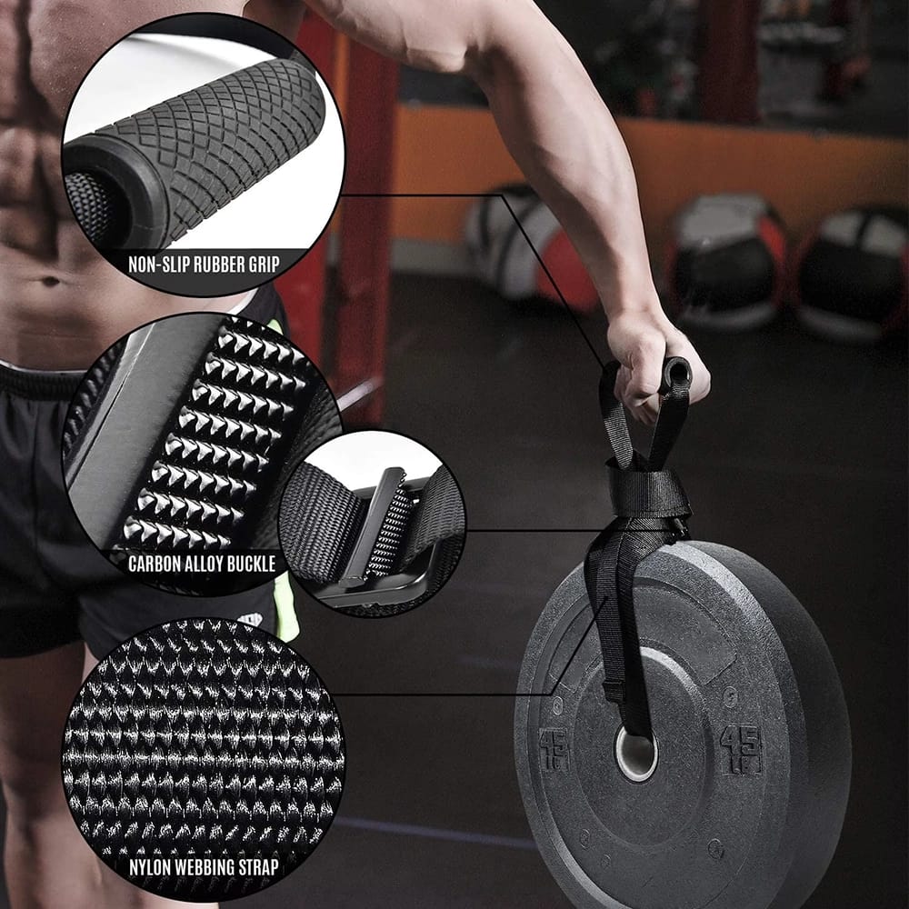 Yes4All Weightlifting Handle Straps With Non-Slip & Ergonomic Handle