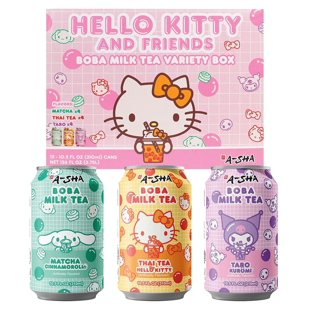 Hello Kitty Boba Milk Tea Variety Box, 12 ct., 10.5 oz.