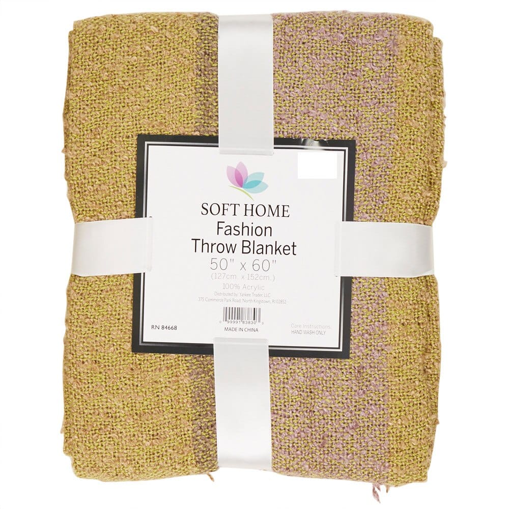 Soft Home Fashion Throw Blanket, 50" x 60"