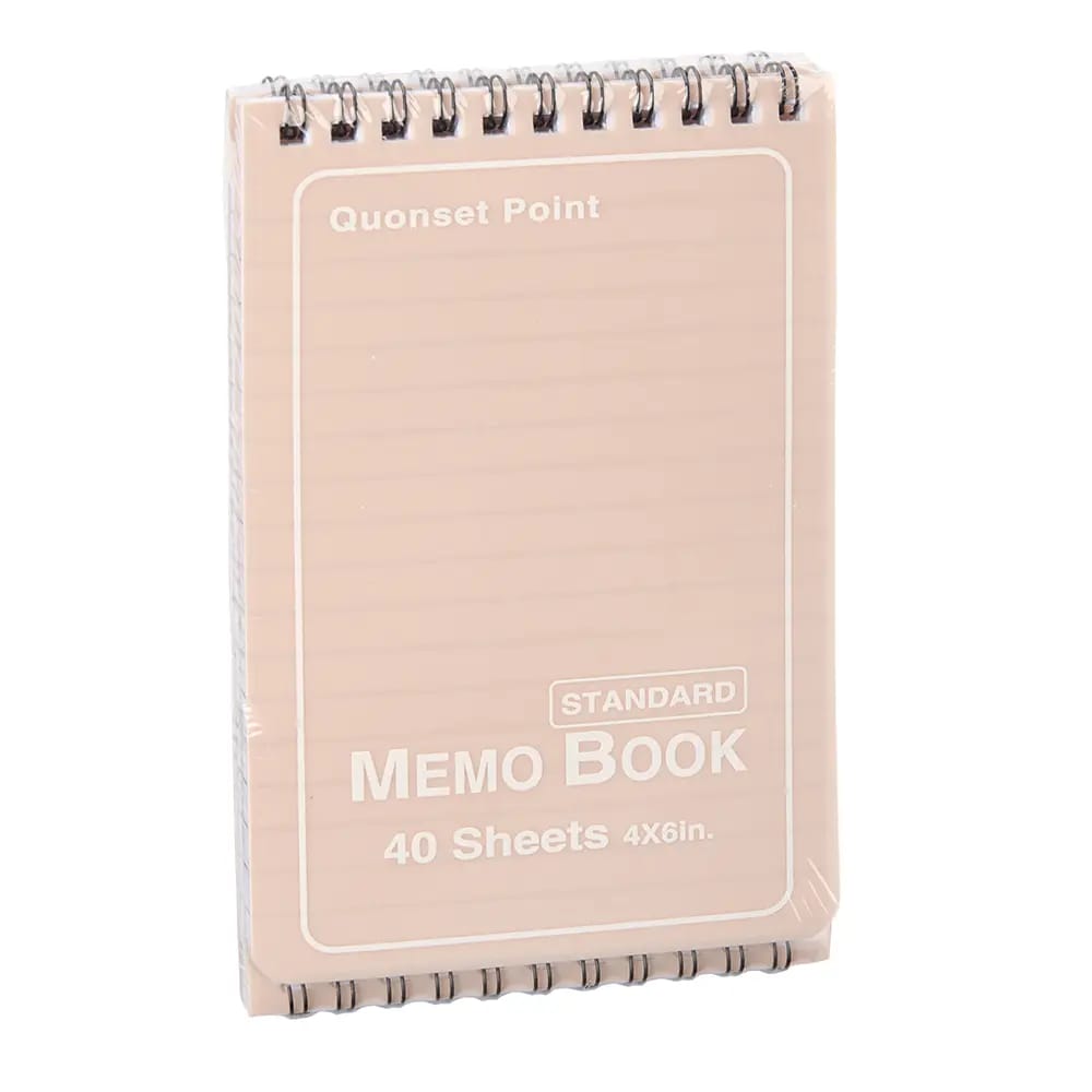 Memo Book, Pink, 4 pk, 40 Sheets, 4" x 6"