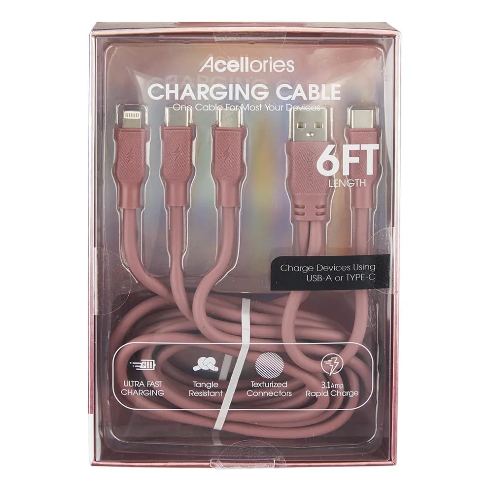 Acellories 4-In-1 Charging Cable